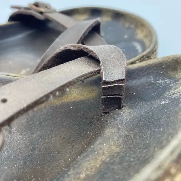 Birkenstock Dark Chocolate Brown Mayari Strappy Leather Cork Sandals Women 38.5 - Picture 8 of 8